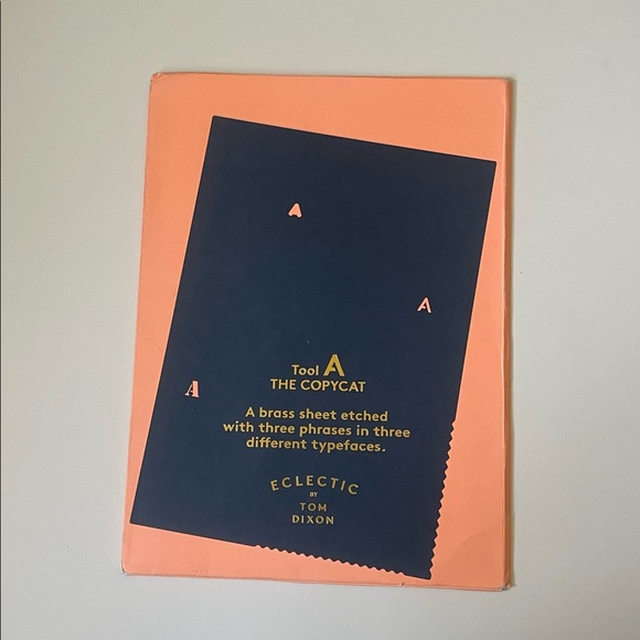 TOOL The Copycat by Tom Dixon: Etched Brass Stencil Sheet - Picture 4 of 10